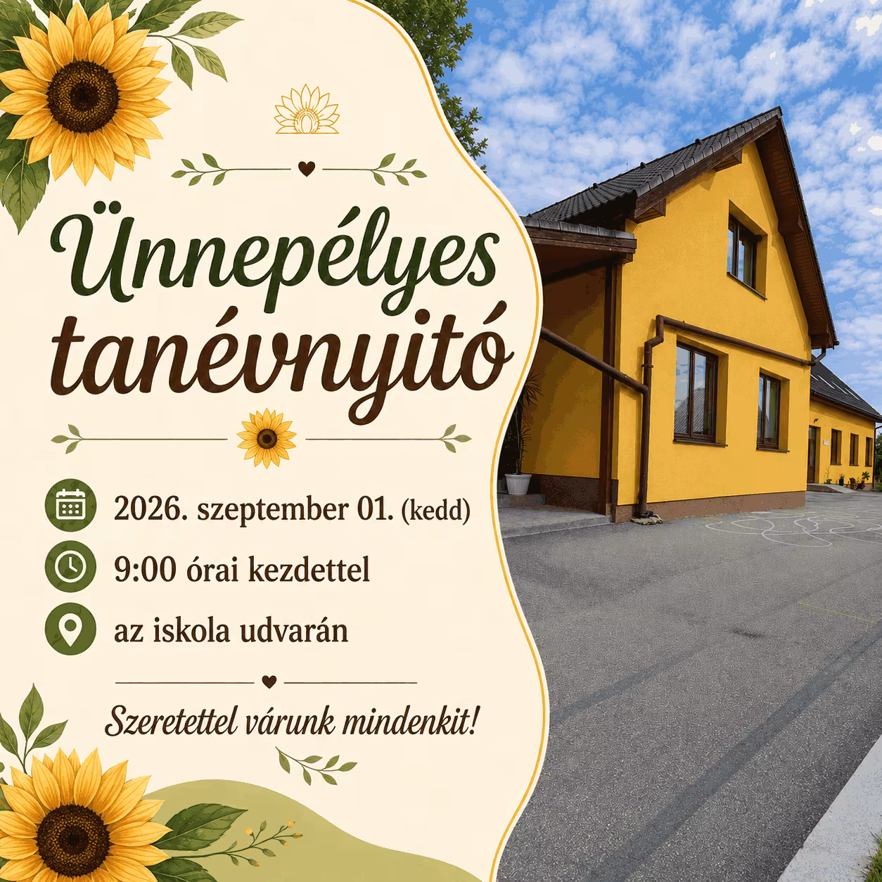 Ünnepélyes tanévnyitó